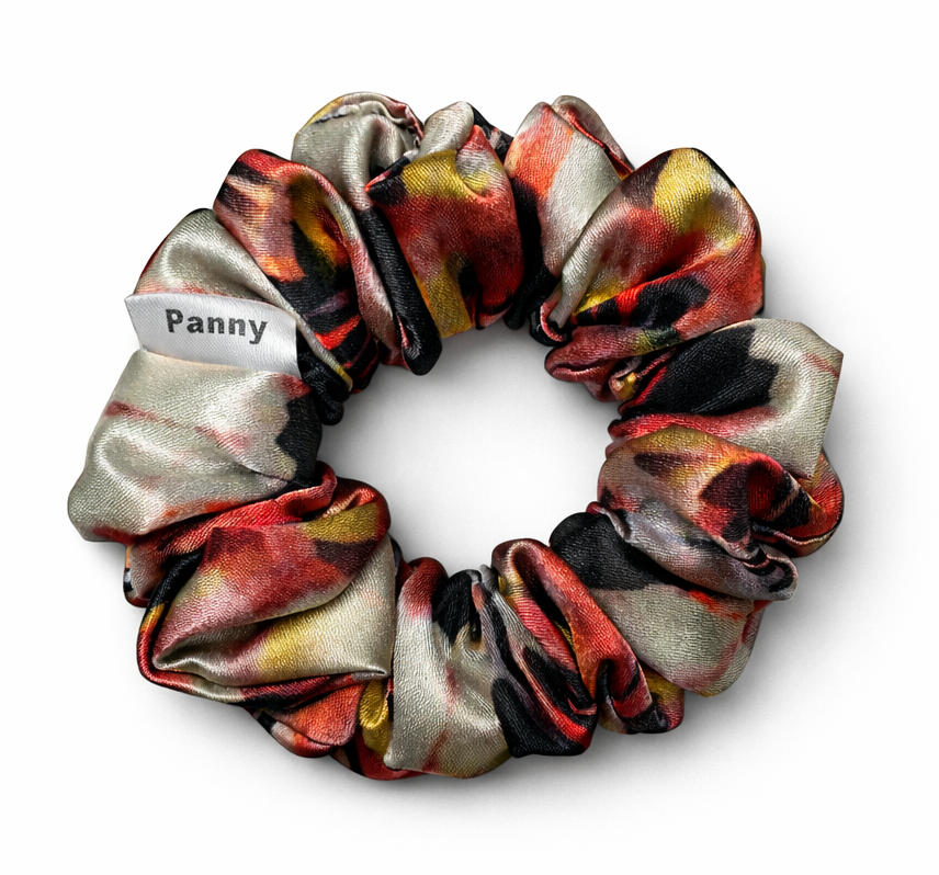 Panny Premium Satin Floral Hair Scrunchie