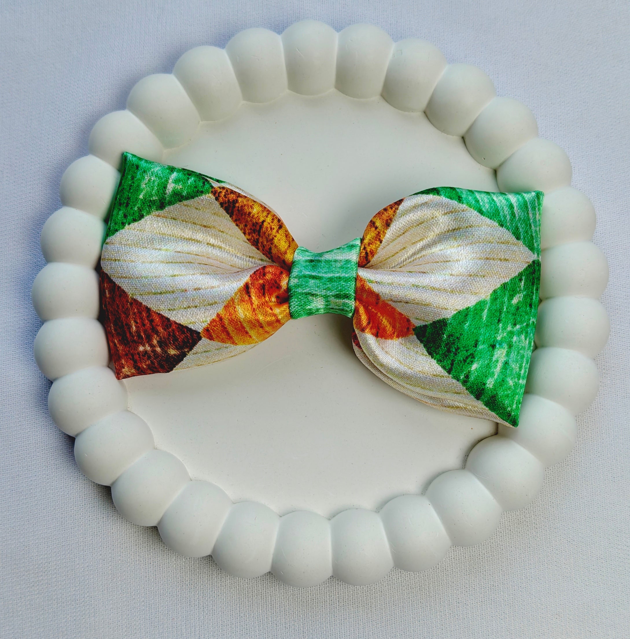 Premium Floral Bow Hair Clip for Women & Girls | Soft Fabric | Everyday & Party Wear