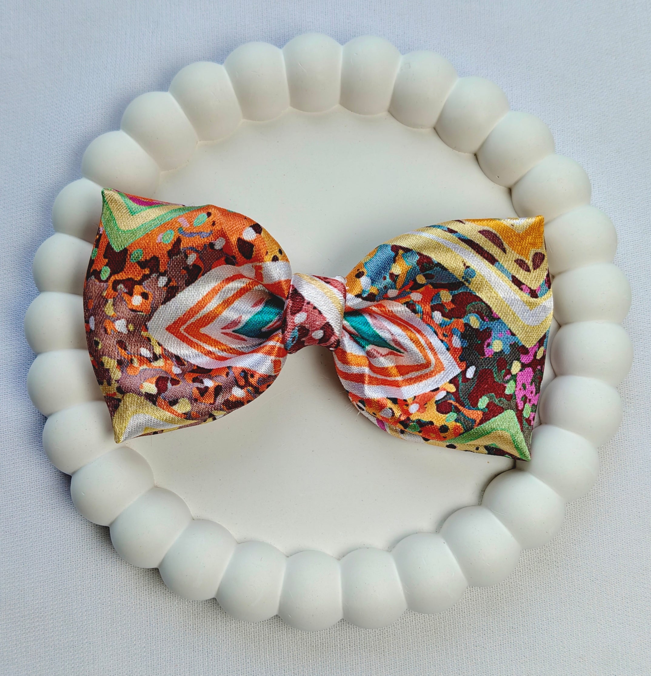 Premium Floral Bow Hair Clip for Women & Girls | Soft Fabric | Everyday & Party Wear