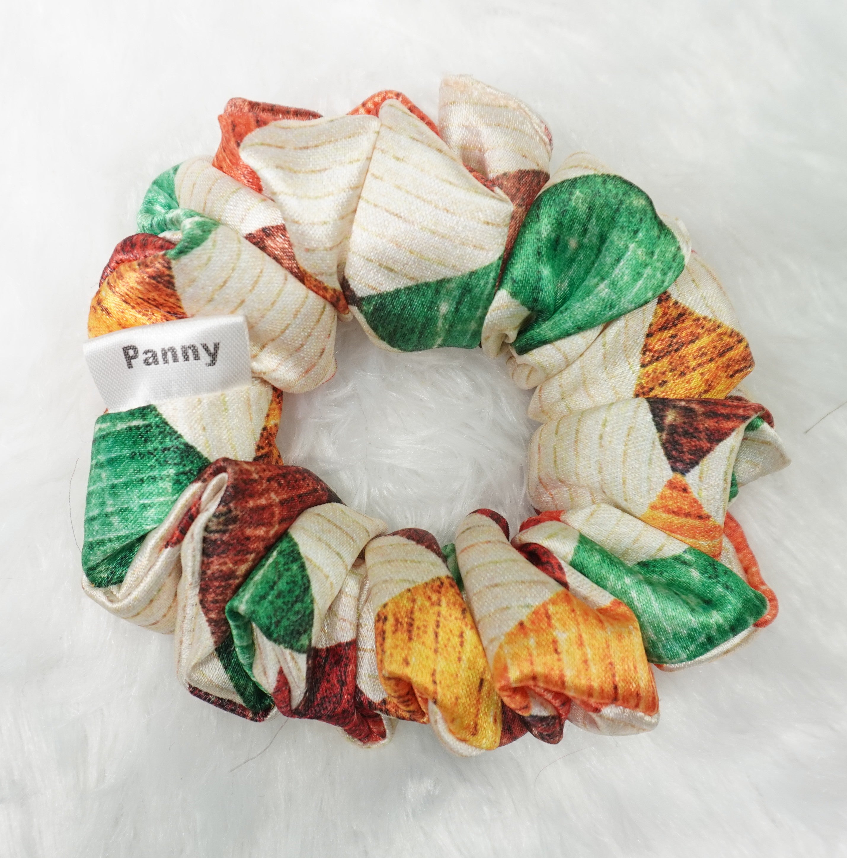 Panny Premium Satin Floral Hair Scrunchie