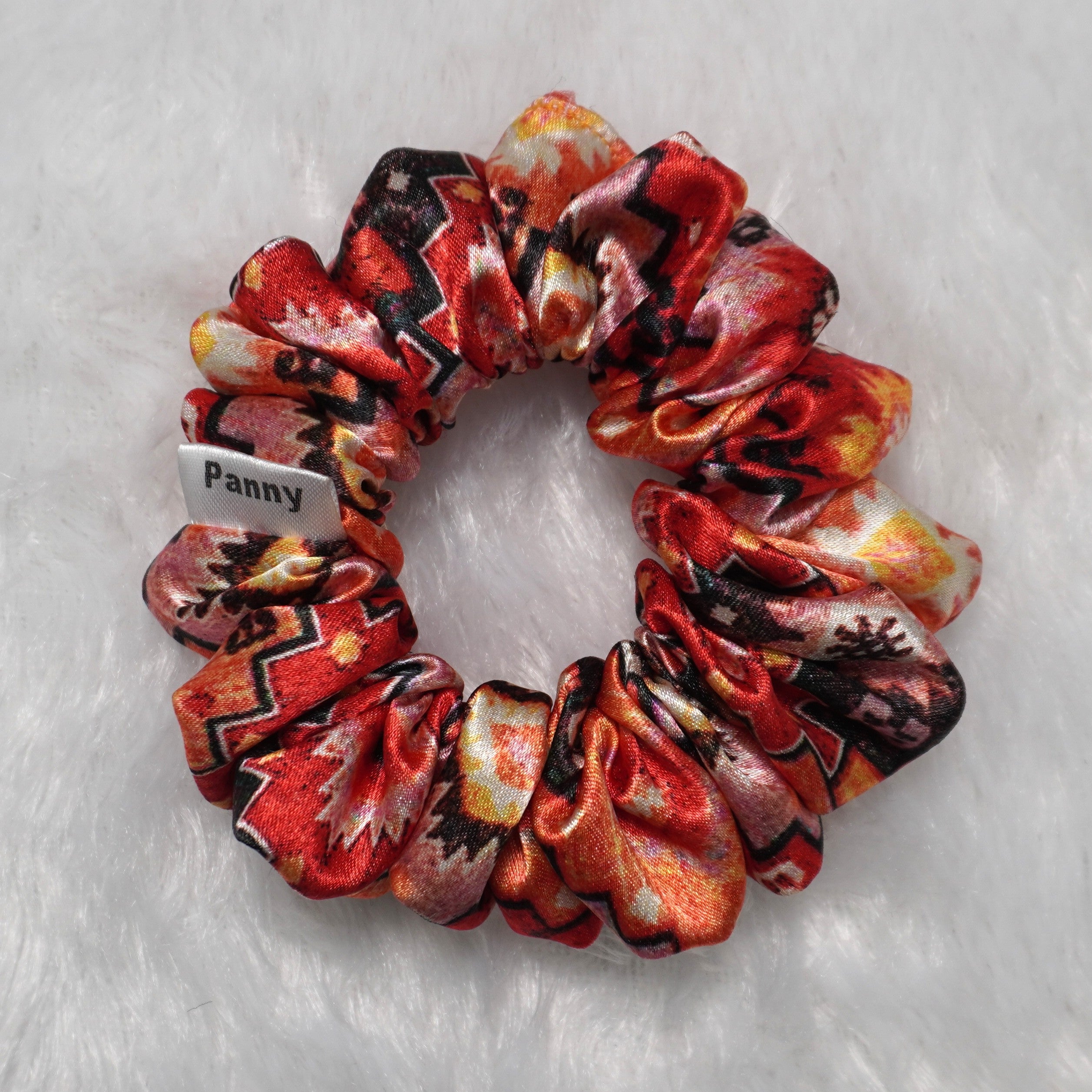 Panny Premium Satin Floral Hair Scrunchie
